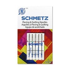 Schmetz Sewing Machine Needles Piecing  Quilting Assorted Sizes 5 Pieces