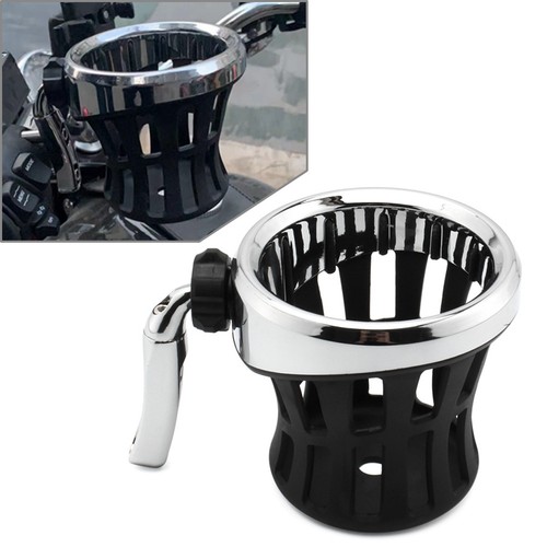 Motorcycle Handlebar Cup Holder Drink W/ Mesh Basket Mount Universal - Bild 18 von 24
