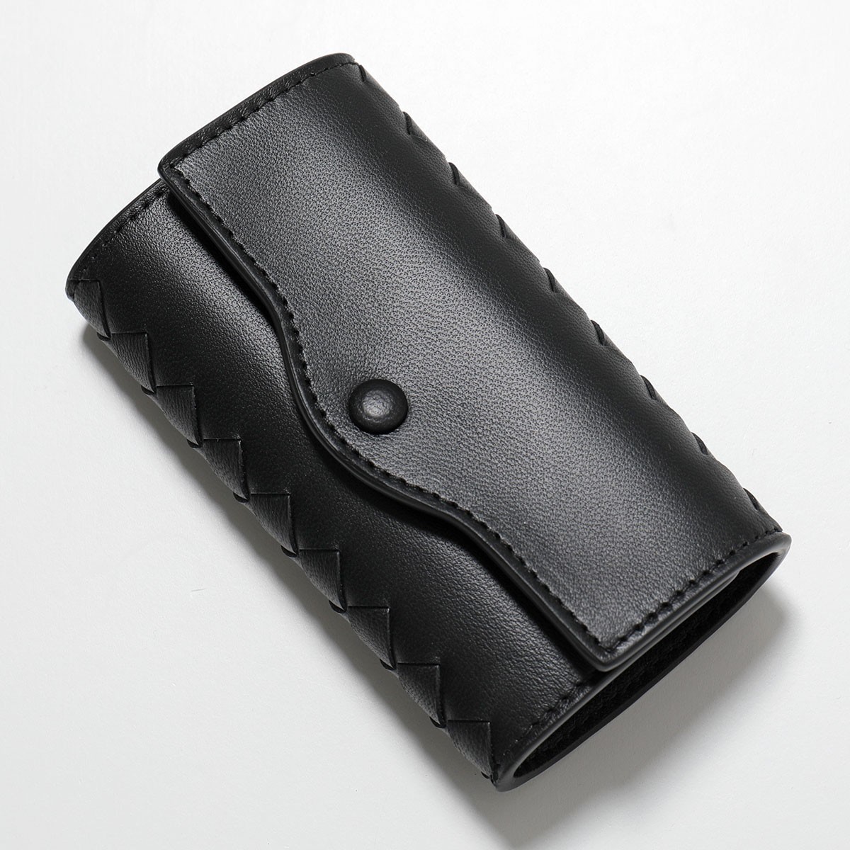 BOTTEGA VENETA キーポーチ BOTTEGA VENETA Key CaseINTRECCIATO Men's Leather 6-ring Silver