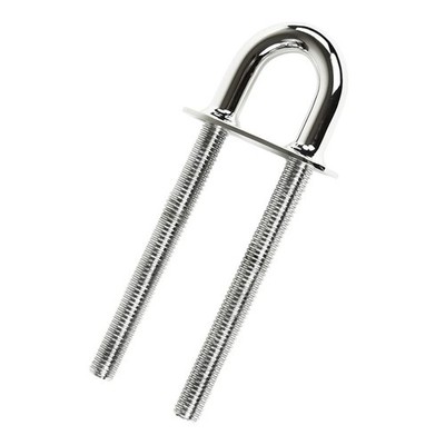 MARINE CITY 304 Grade Stainless Steel Welding Plate Bow Eye Tie Down U Bolt