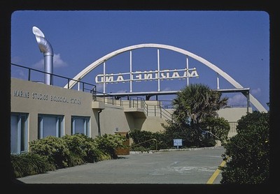 Photo:Marineland Florida 1990 Marine Studios Biological Station Sign