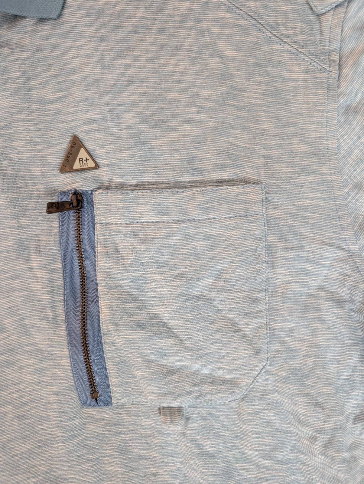 Rocawear Men Polo Shirt Size XL  NWT Vintage Y2K 90's New Light Blue Rare image 2