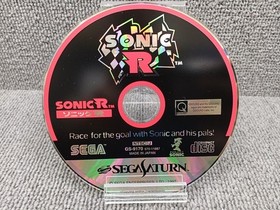 SEGA Sonic R Saturn Game Used Small Scratches Complete Included