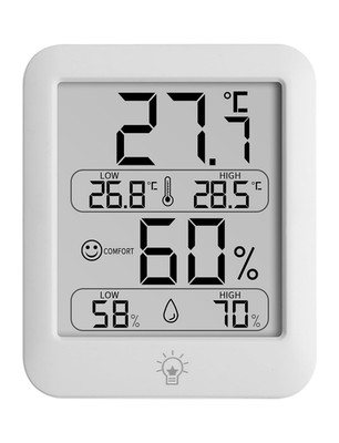 Digitales Zimmerthermometer, Innenthermometer-Hygrometer mit Komfort-Icon   Raum