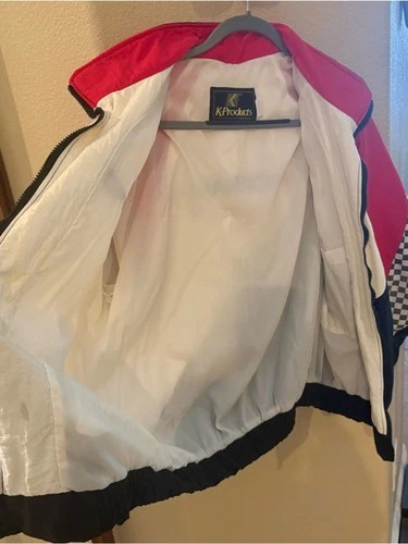 Vtg K-PRODUCTS Yokohama Motorsports Embroidery Windbreaker Jacket Size Medium image 5