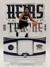 2020-21 Panini Crown Royale Anthony Edwards #HT-EDW Heirs to The Throne RC