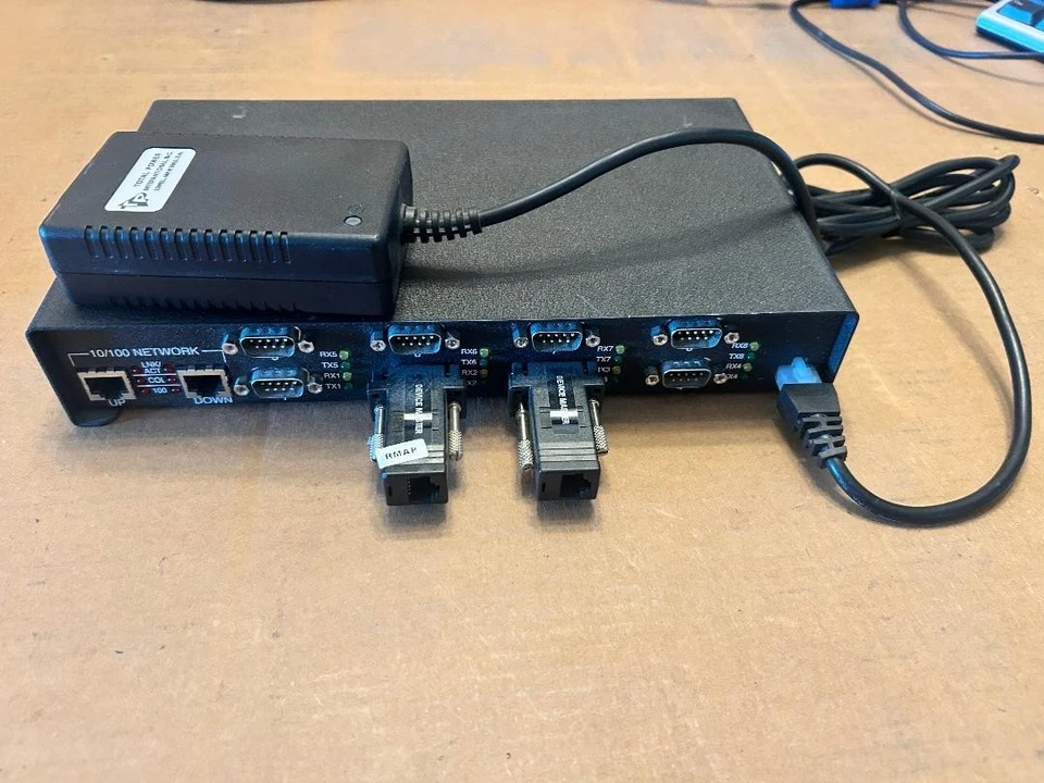 Comtrol DeviceMaster DB9M 8-Port Serial Hub With Adapter - Image 4 of 4