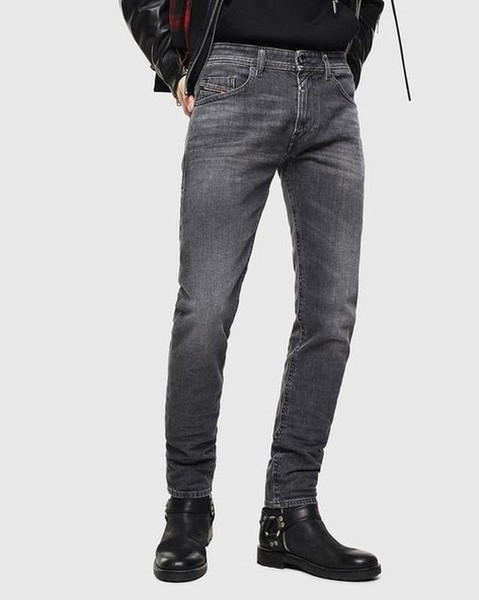 Men Diesel Jeans Grey Polyester 31 / M / 44