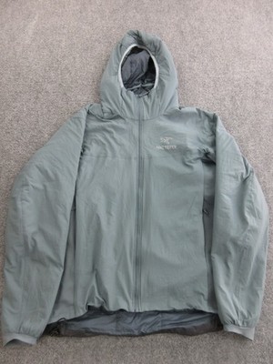 ARC'TERYX フード付きジャケット M グレー Arc'teryx Jacket Mens Medium Gray Hooded Full Zip Insulated Hiking