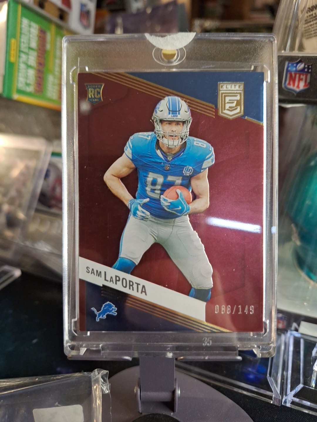 Sam LaPorta RC 2023 Panini Donruss Elite Maroon #180 Rookie /149