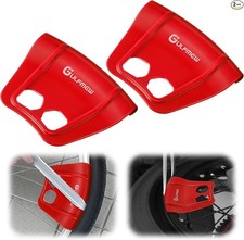 Protectors For Tire Changing 2 Piece Wheel Guard Kit For Motorcycl Color Red