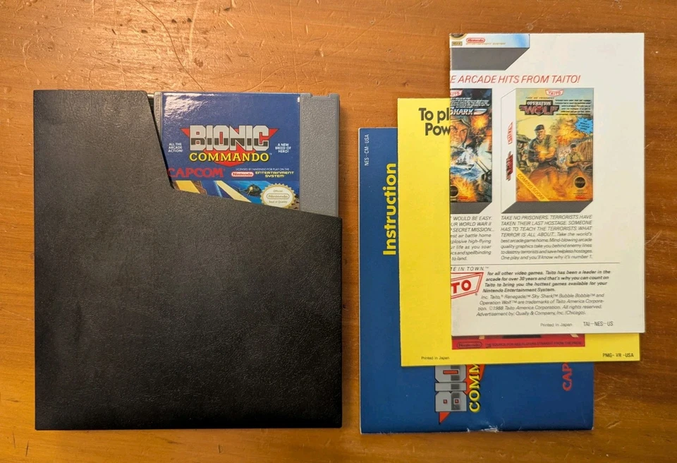 Bionic Commando - Nintendo - NES - *Complete* - Mint Manuals And Cartridge - Image 4 of 4
