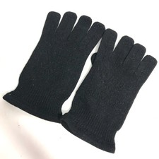 LOUIS VUITTON knit Monogram Glitter Glove gloves Cashmere / silk Black