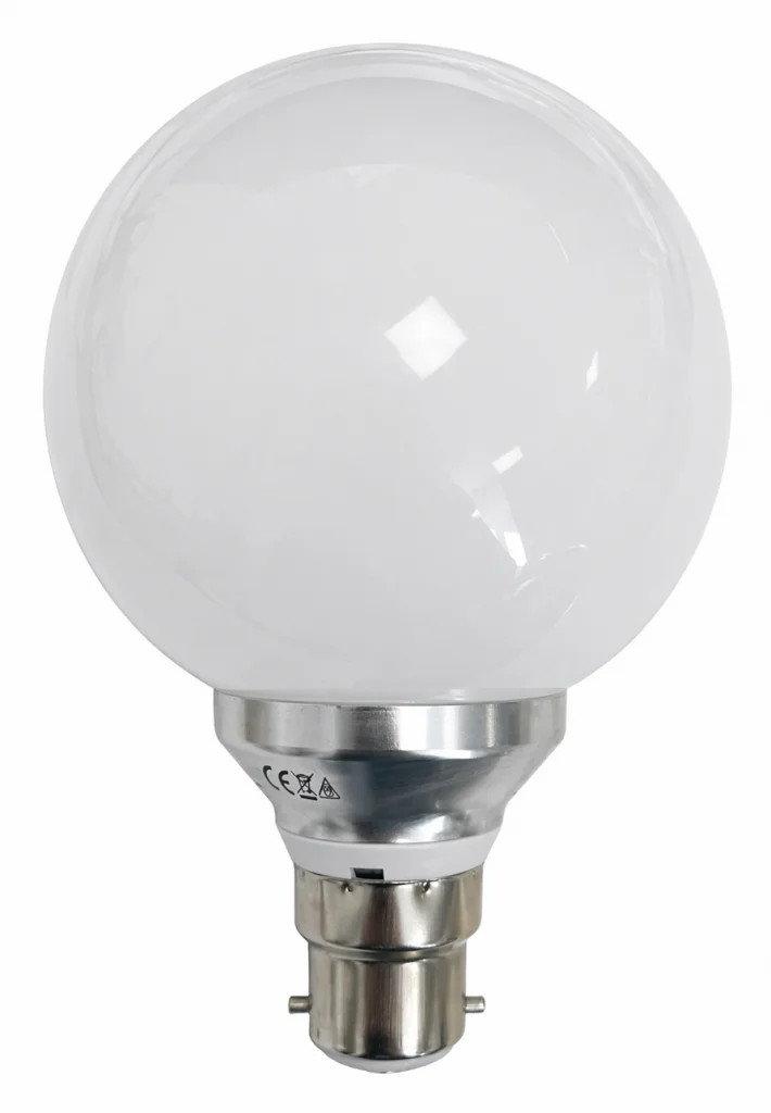 Light Bulb Frosted 6w LED Globe G80 Non Dimmable 3000K B22 MiniSun 18626