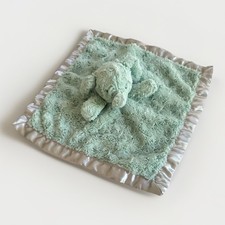 Cloud Island Green Elephant Baby Blanket Satin Target Security Lovey