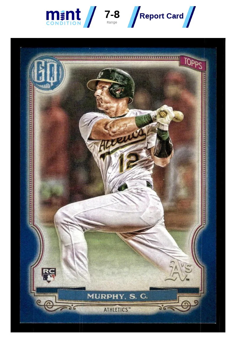 2020 TOPPS GYPSY QUEEN SEAN MURPHY 101 NRMT-MT MCG 8 INDIGO RC OAKLAND ATHLETICS