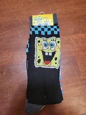 SpongeBob Square Pants & Patrick Novelty 2 Pack Socks One Size Fits Most