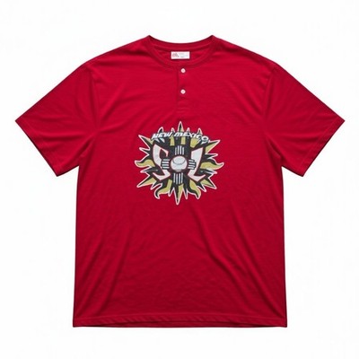 New Mexico Eagles USA Henley Shirt Herren Rot XXL College University Baseball