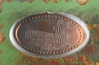Laminated Card featuring Copper Elongated Penny BALD KNOB CROSS Alto Pass IL — photo 2