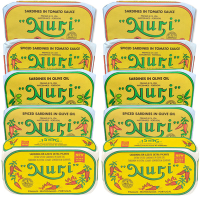 Nuri Sardines Variety 10 Pk - 5 different flavors