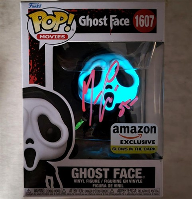 #ad Matthew Lillard signed quot;Stuquot; Ghost Face GITD Funko Pop 1607 auto Beckett BAS $179.99