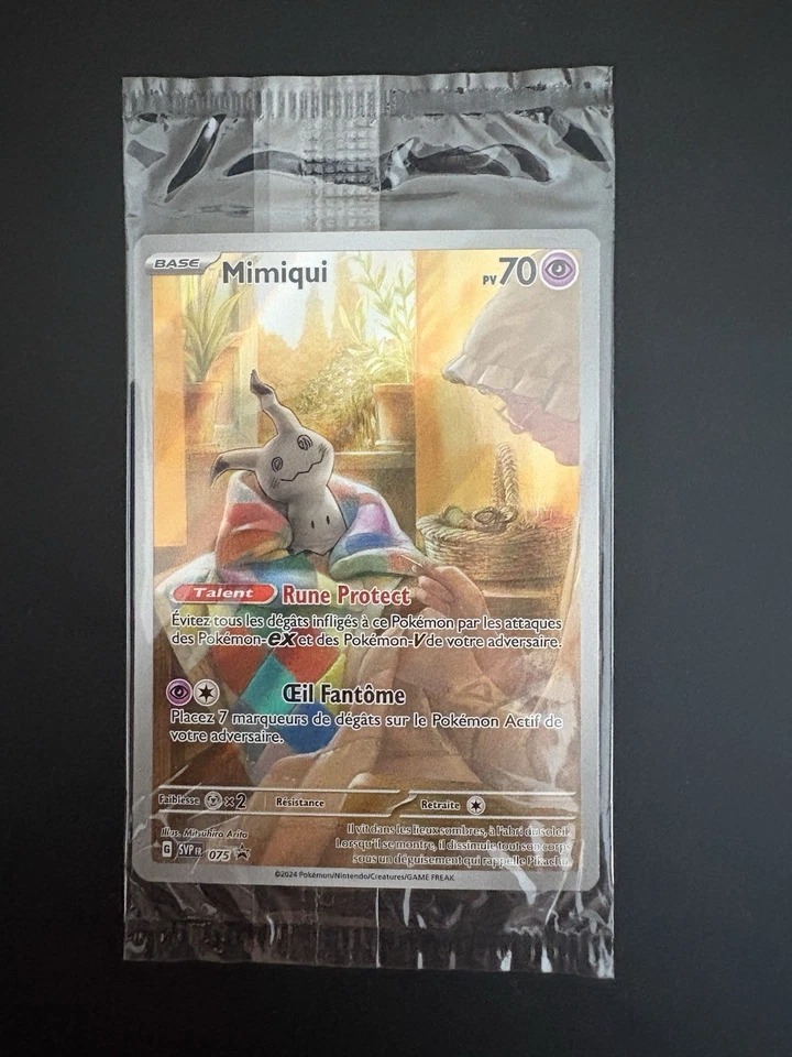 Pokémon JCC Carte Mimiqui SVP 075 Promo 70 PV Psy FR 2024 Mitsuhiro Arita - Photo 1/1