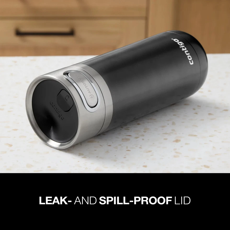 Taza de viaje de café Contigo Luxe frascos de vacío de acero inoxidable vaso frío caliente 2 Foto 3 de 4