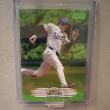 2025 Topps Stadium Club - Shohei Ohtani #58 Lime Green Foil Dodgers