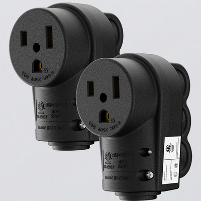 2 Packs Nema 6-50R 50Amp 250V Female Welder Receptacle, 220V Female Plug 50A 250