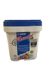 New! 1 Gallon Ready Grout Color Coated Quartz -Alabaster Flexcolor Tile Bathroom