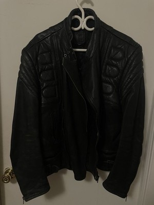 Vintage  Echtes Leder  Leather Men s Jacket Size M Crafted From Genuine Leather