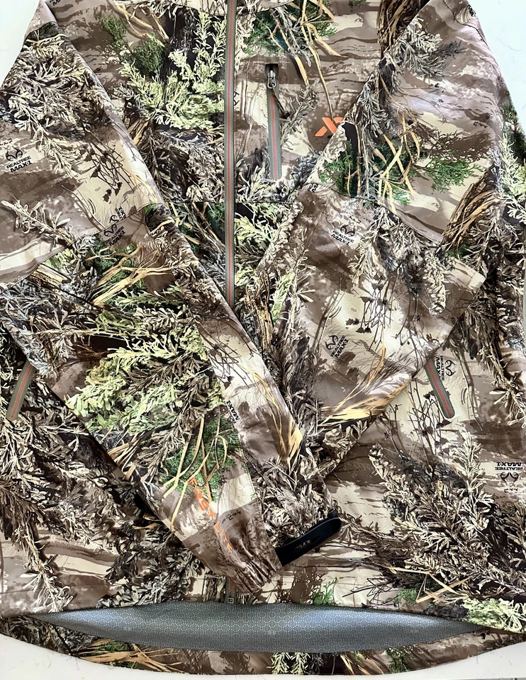First Lite Men’s XXL Boundary Stormtight Camo Hunting Rain Jacket Realtree MAX-1 - Image 3 of 4