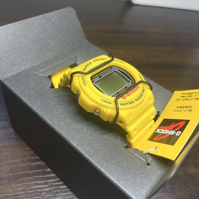 G-SHOCK/イエロー/スティング/DW-5700/箱付/ビンテージ G-Shock DW-5700 Yellow Vintage Unisex Watch Boxed Removable