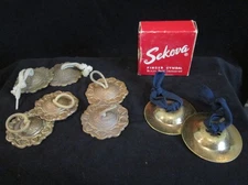 FINGER CYMBALS - 1 pair Sekova brass 2" and 3 pair ornate brass 2"