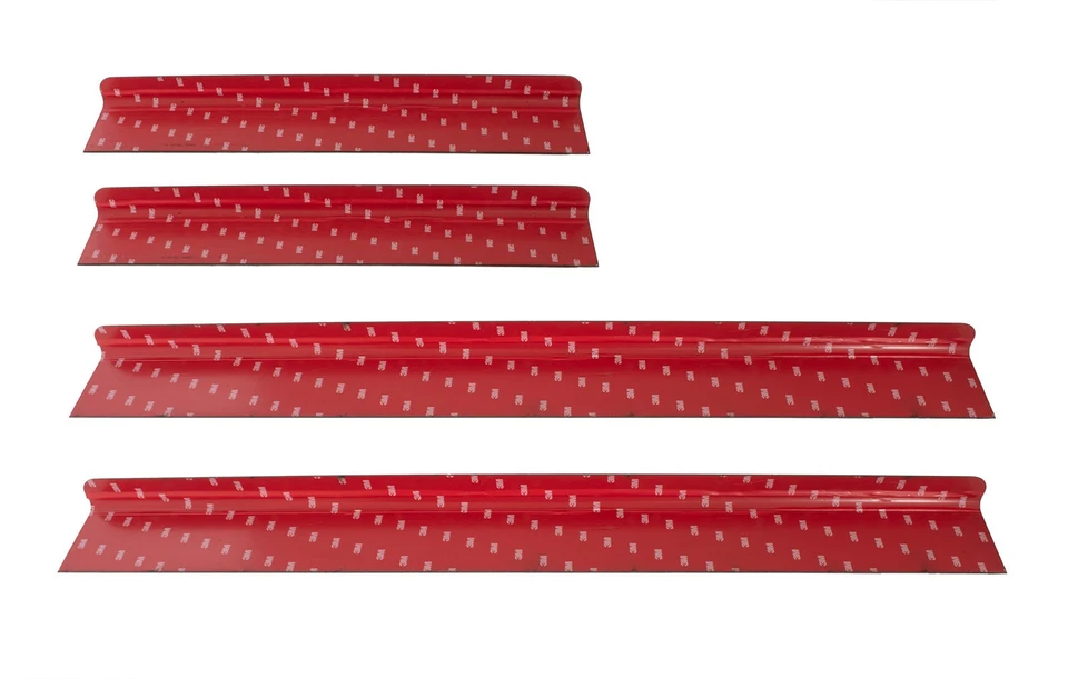 Par de placas de umbral de puerta de acero inoxidable pulido Super Duty 1999-2016 doble cabina 4 piezas Foto 2 de 2