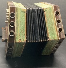 Vintage Rare HEXAGON, ANGLO CONSTANTINA SQUEEZE BOX 21 Button