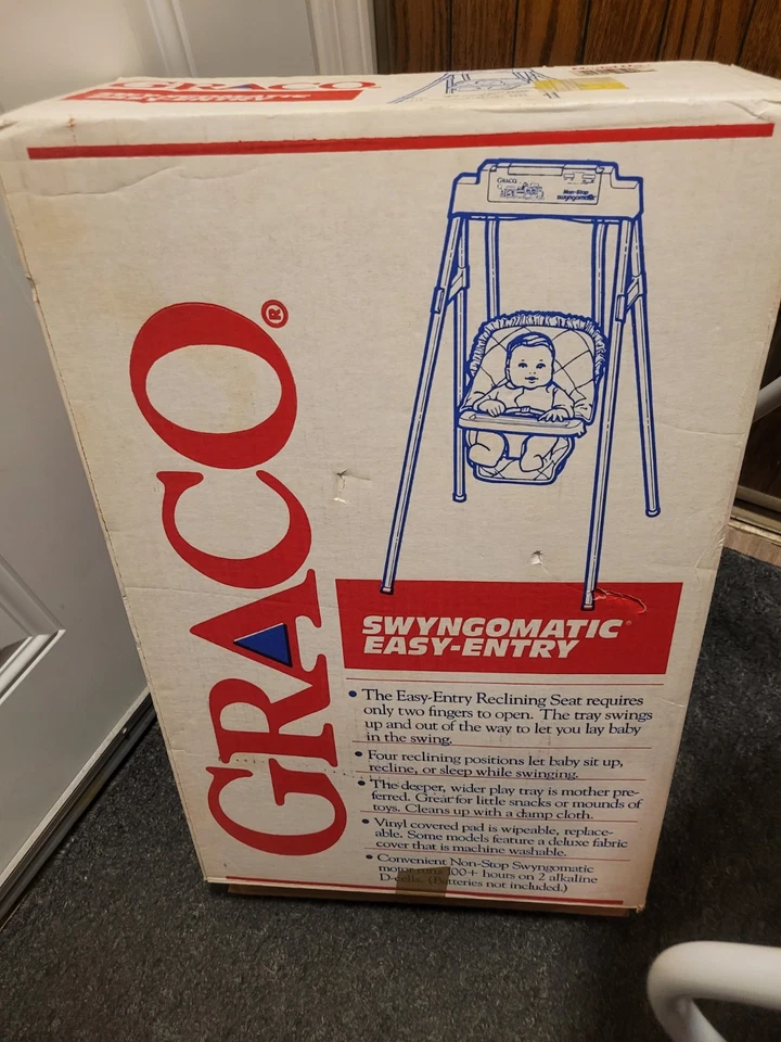 Manivela de cuerda vintage Graco Swyngomatic Swingomatic ¡Excelente estado funciona! NUEVO Foto 3 de 4