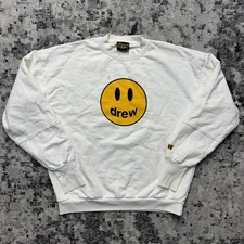 Drew House Justin Bieber White Classic Graphic Print Heavyweight Medium