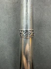 7g VTG Sterling Silver 925 Scroll Wide Band Ring Size 9.5 Jewelry Lot E