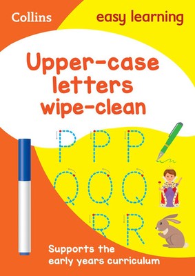 Collins Easy Learning | Upper Case Letters Age 3-5 Wipe Clean Activity Book