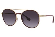 Burberry Women's Sunglasses Ivy BE3131 13378G Gold-Red/Grey Gradient 55mm