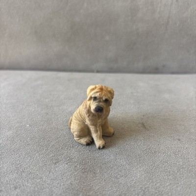 Vintage Shar Pei Dog Puppy Figurine 1.5''