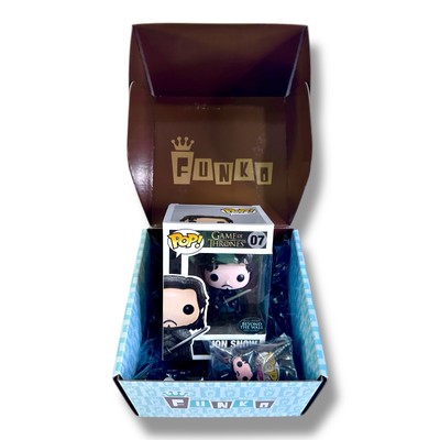 Funko Pop! Beyond The Wall Jon Snow SHELF WEAR Game Of Thrones Set T-shirt Rare