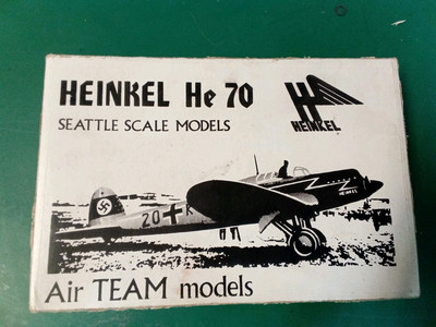 SEATTLE SCALE MODELS 1/72 RESIN HEINKEL He 70 See DESCRIPTION 