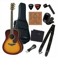 Yamaha LL16 ARE BS Brown Sunburst Folk Akustikgitarre Starterset mit Koffer