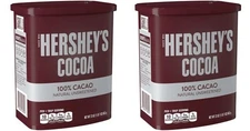 HERSHEY'S Natural Unsweetened Cocoa Powder Can, 23 oz (2 Pack)