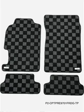 P2M for Honda Prelude (Bb6) 1997-01 Race Floor Mats : Dark Grey