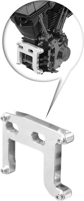 Paughco 发动机适配器板摩托车街头自行车 741TC 0933-0027 830-3601 — 第 2/4 张图片