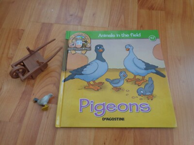 DEAGOSTINI Mein Bauernhof Tiere Sammlung #47 Taube Figur + Schubkarre & Buch