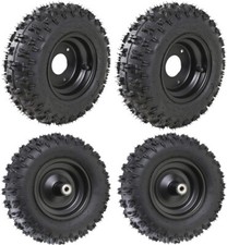 4 Sets of Front Rear Tire 4.10-6 Go Kart ATV Tires W/ 6" Wheels Rims Scooter